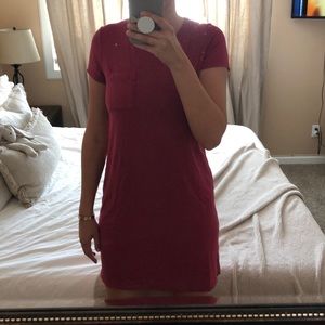 Berry pink T-shirt dress!